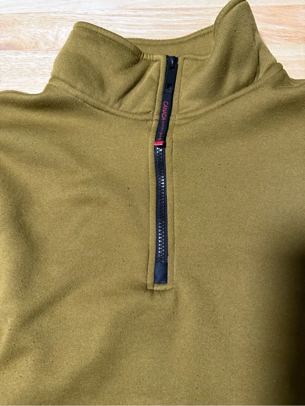 Canada Weather Gear Men’s Olive Green Black Quarter Zip